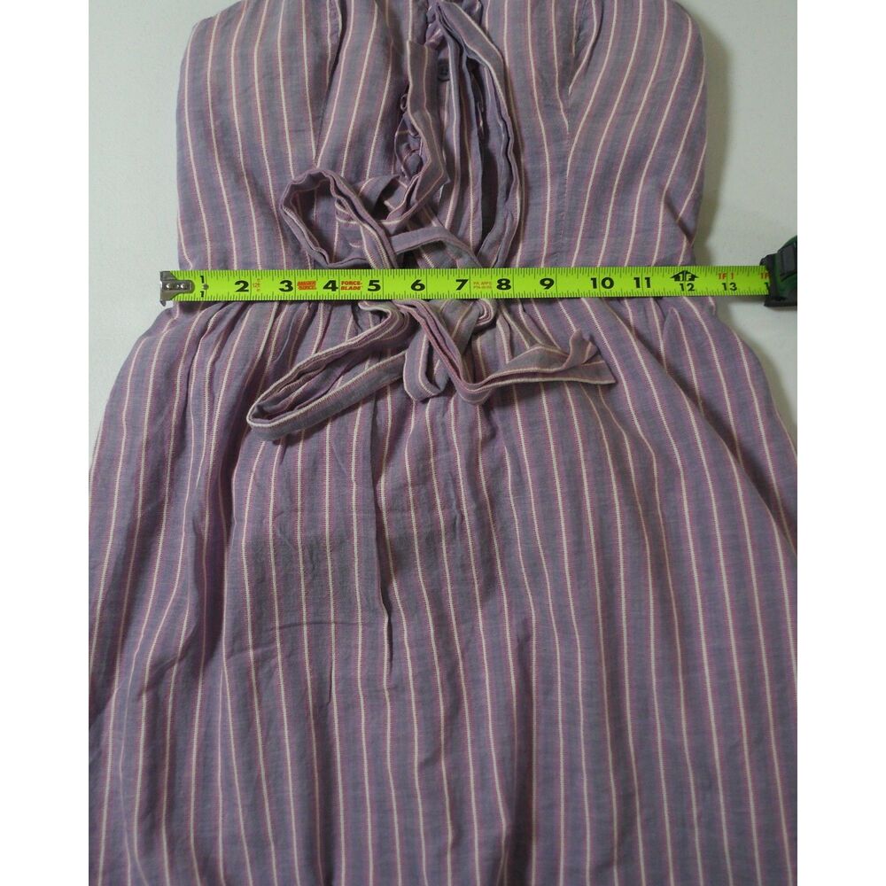 Mossimo Supply Co Strapless Dress M Lavender Stripe Y2K Coquette Summer Mini - Picture 6 of 8